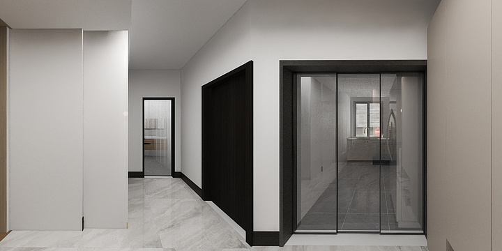 极享宅-125平米客餐一体三居室-装修设计方案