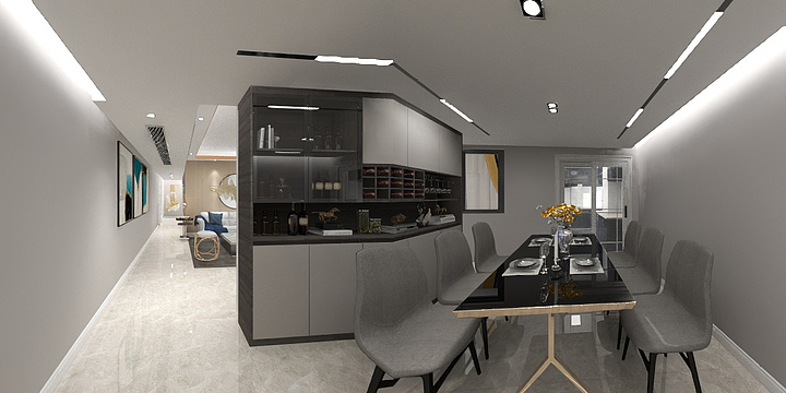 四川奶油果装饰-轻奢风格-装修设计方案