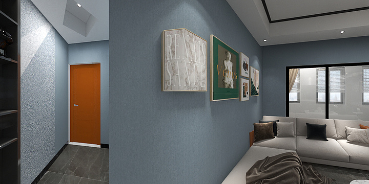 梅君FViK-瑞和园89.50㎡B户型3室2厅1卫-装修设计方案