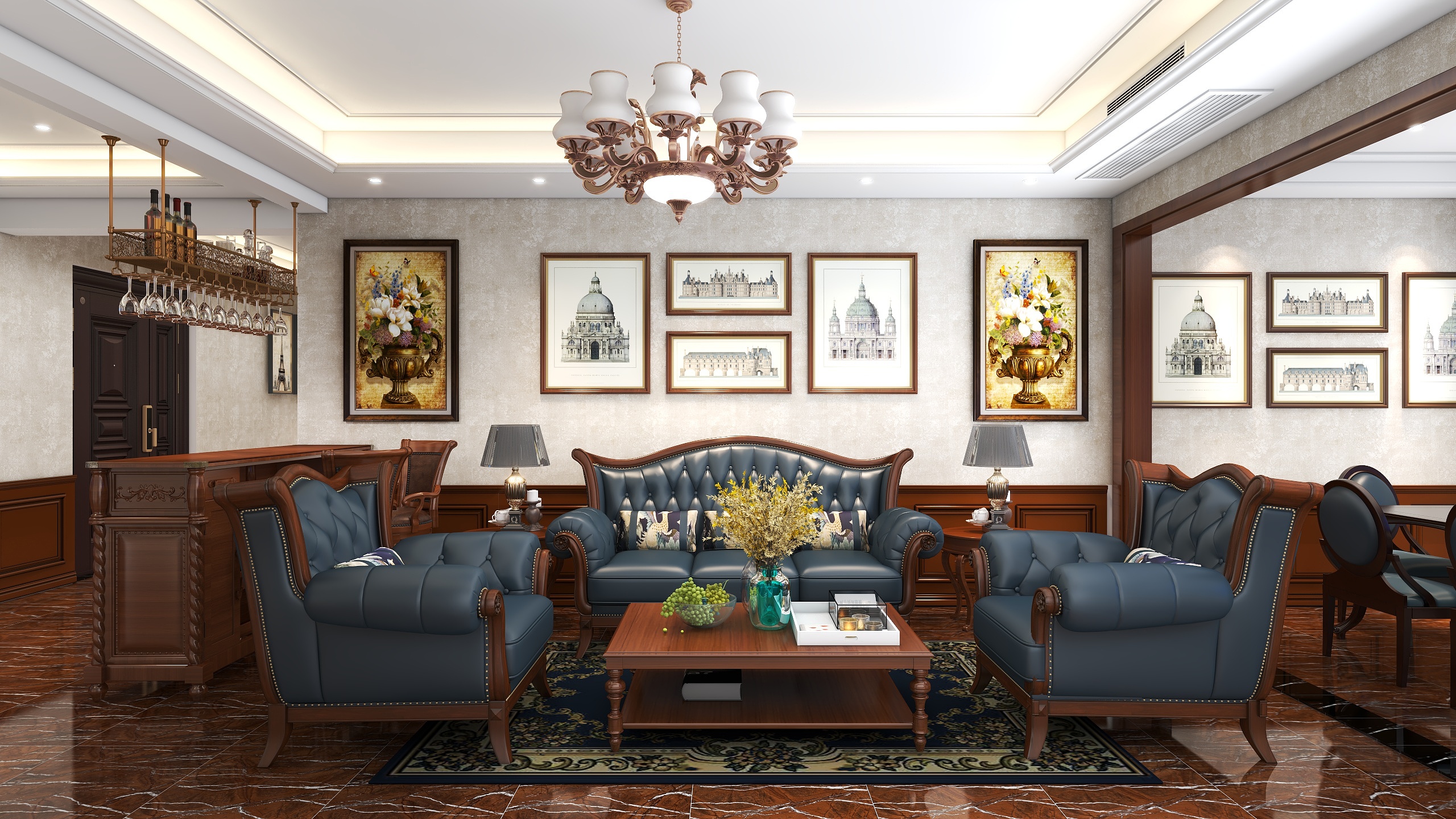 设计师梁晨-麒麟公馆7楼装修效果图