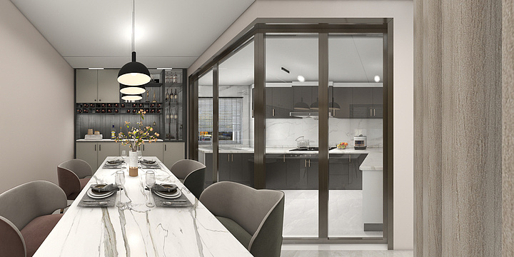 刘华逊-瑞和园89.50㎡B户型3室2厅1卫-装修设计方案