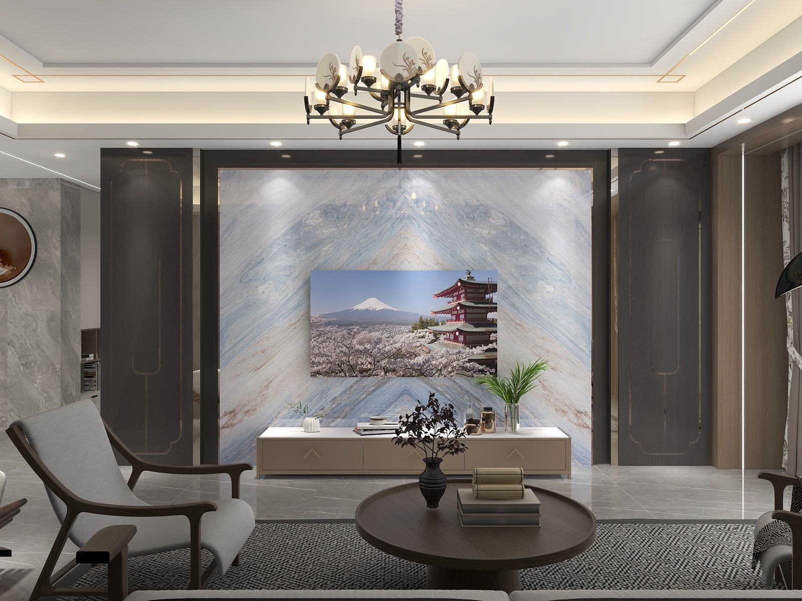 王志云-120平3房新中式-装修设计方案