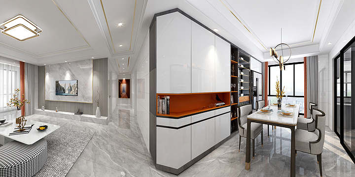 力龙装饰-公园壹号院14－2－2403-装修设计方案