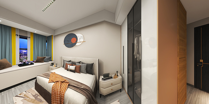 室内设计师rocky-中冶逸璟公馆1102室(D户型）-装修设计方案