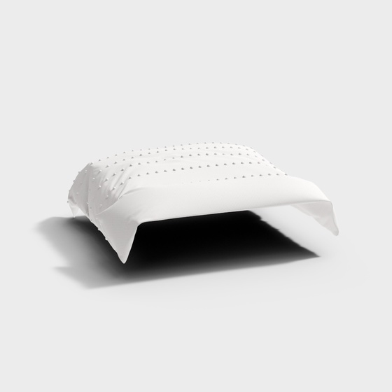 Cozy Quilt Bedding 3D Model
