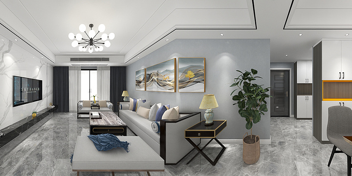 空中叶-左岸逸品15#1101.dwg-装修设计方案