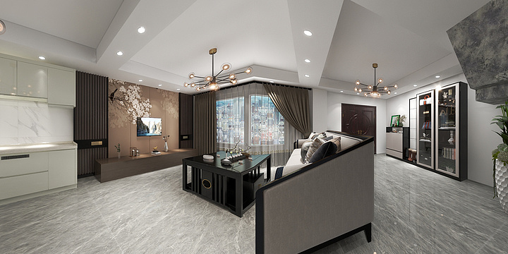 钱诤-玉翠园19栋102室（现代）-装修设计方案