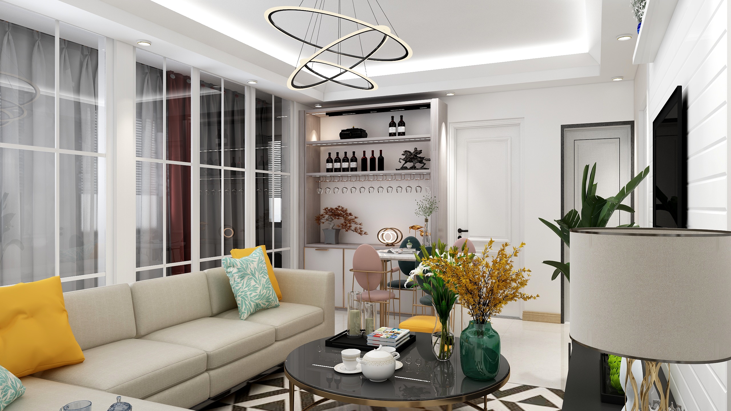 卢海亮-瑞和园89.50㎡B户型3室2厅1卫-装修设计方案