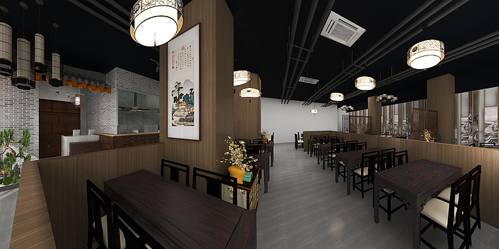 周忻17338386251-南溪佳苑湘式饭馆.dwg-装修设计方案