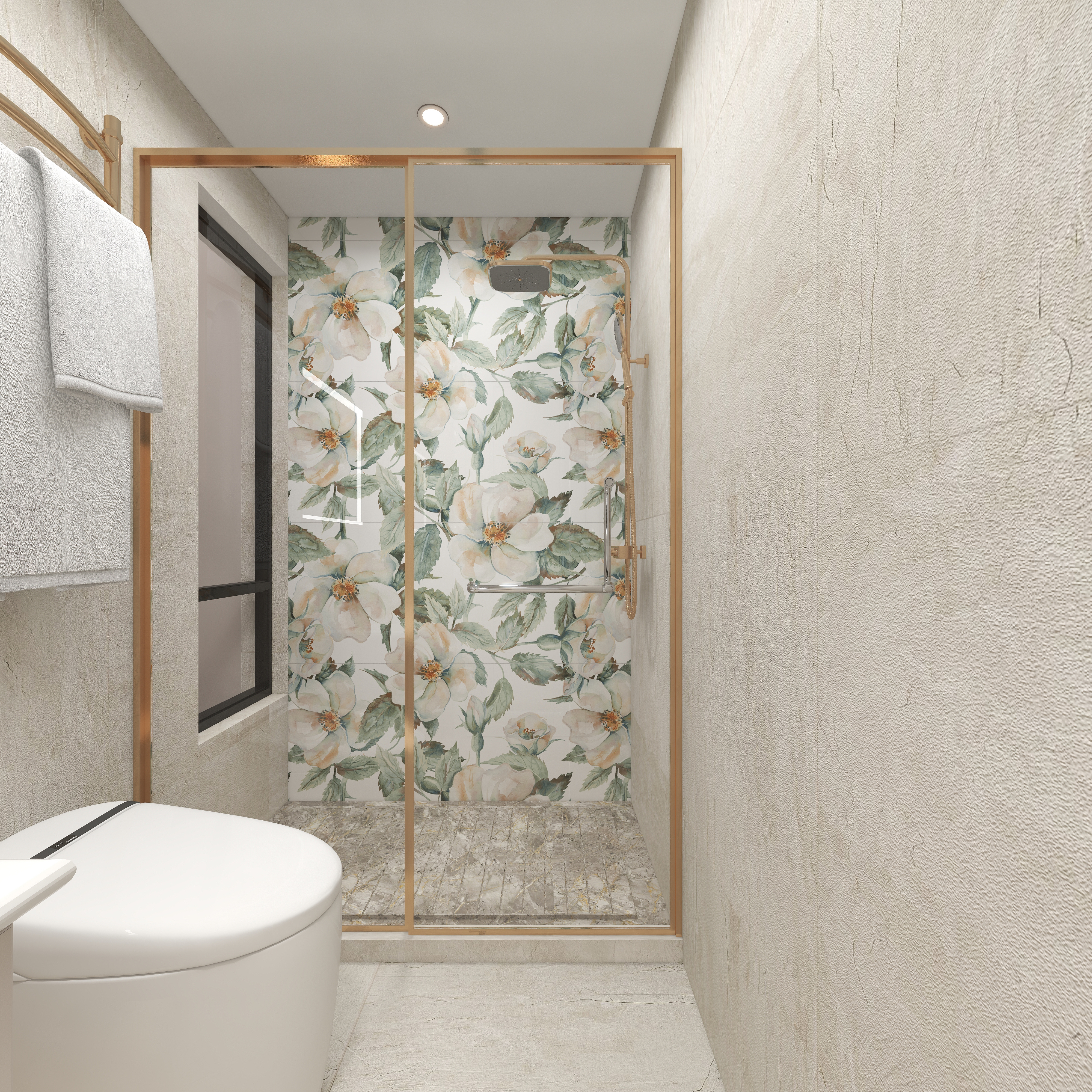 陈辉-300平方现代美式别墅二层卫生间装修效果图第4张