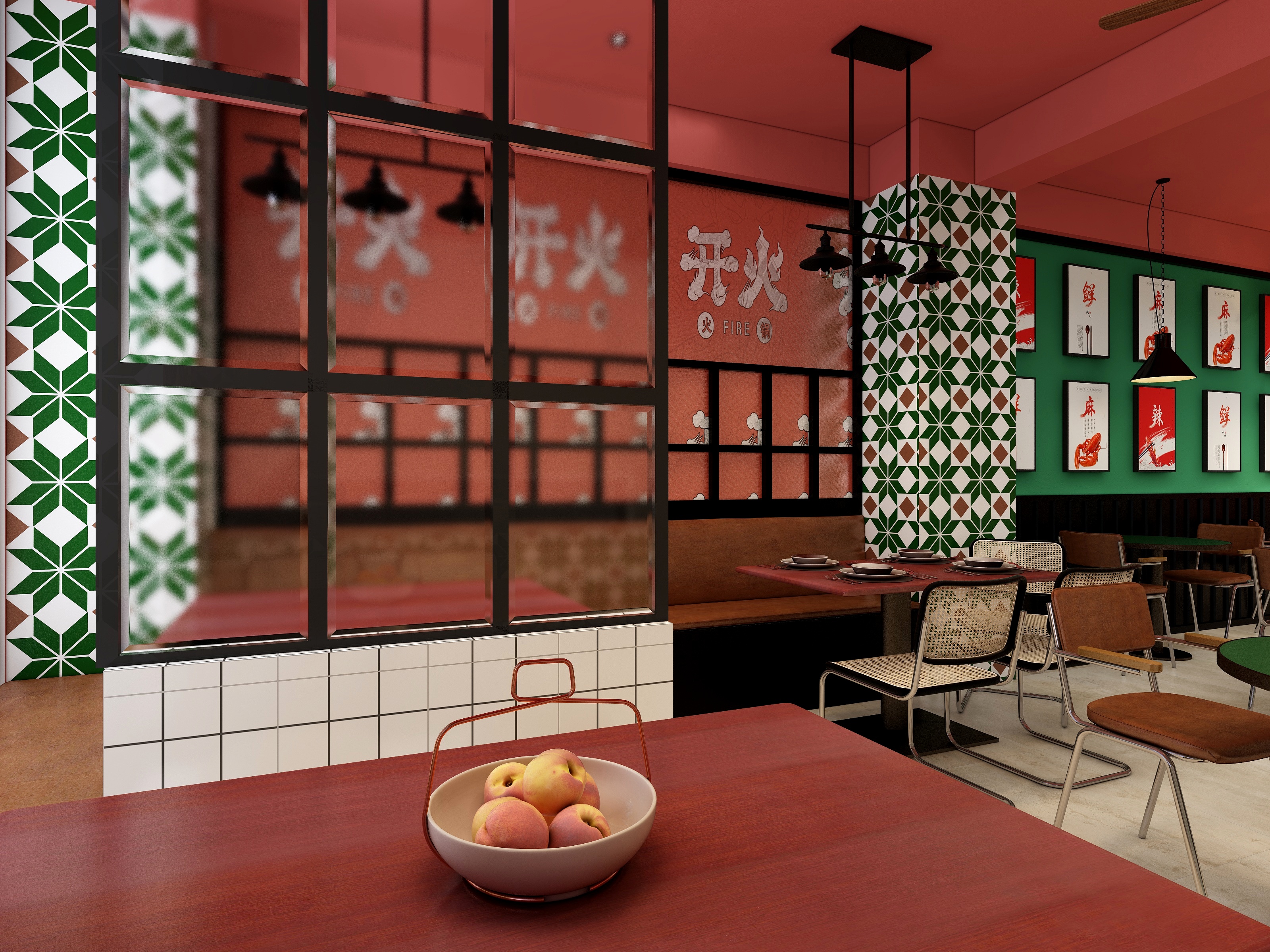 平南荣通装饰-鸡煲店.dwg-装修设计方案