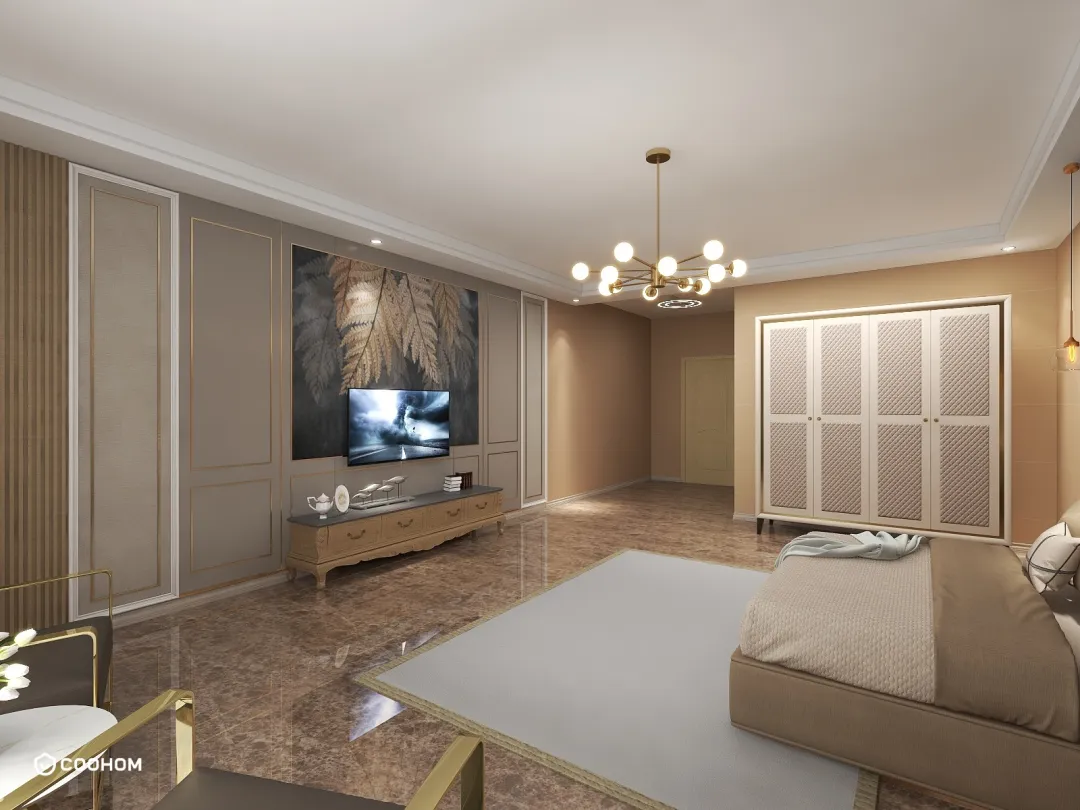 Rimsha的装修设计方案:Neoclassic Modern Hotel Room Design