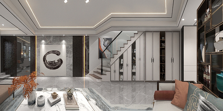 深澜空间设计-锦绣山水1.dwg-副本-装修设计方案