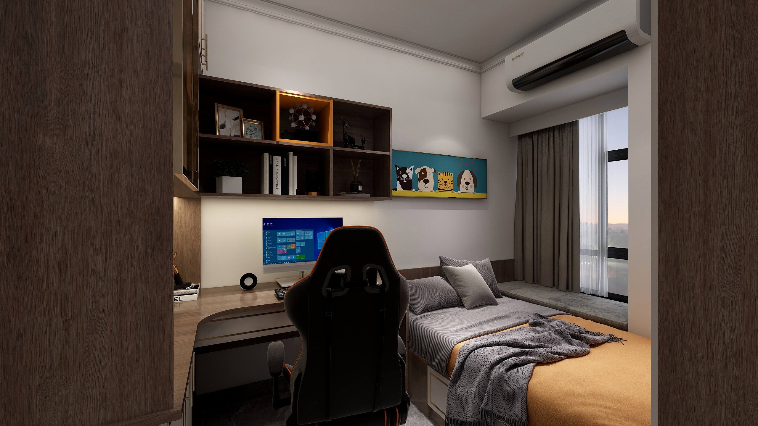 整装设计阿龙-现代轻奢装修效果图