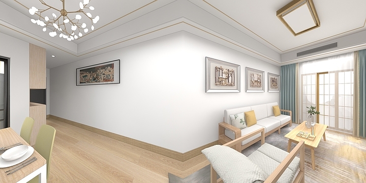 好仁装饰-97平15栋1602室户型图.dwg-装修设计方案