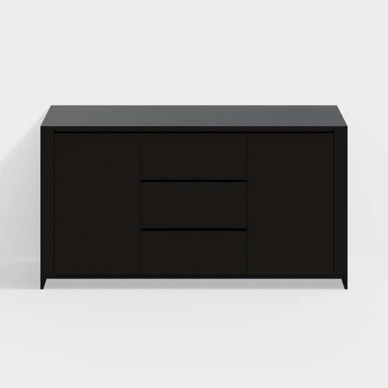 Modern Chest of Drawers,black