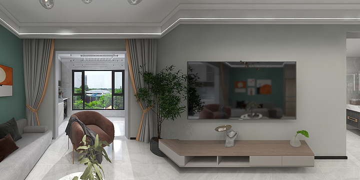 张晶晶-保利1605现代-装修设计方案