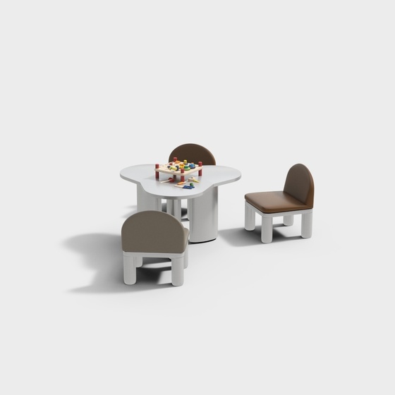 Modern children's table and chair combination