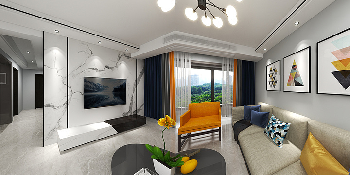 淮南金卓优越装饰公司-晟地绿园60栋1001-装修设计方案