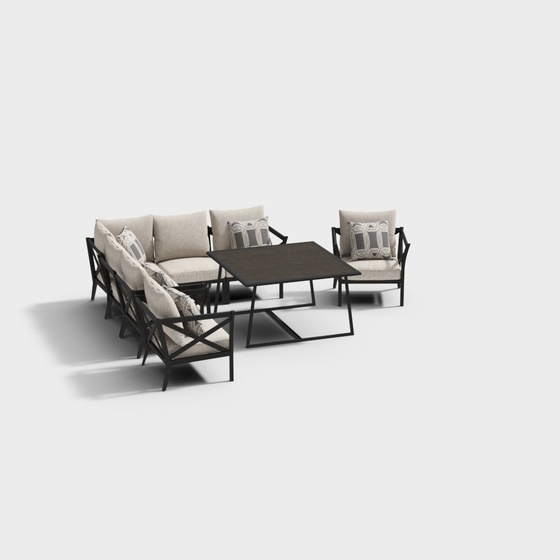Modern Outdoor Sofa,Gray