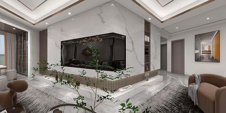 ChloeDesign-飞翔小区朱总雅居-装修设计方案