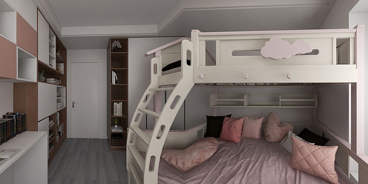 辉鲸设计-城市之光117户型、-装修设计方案