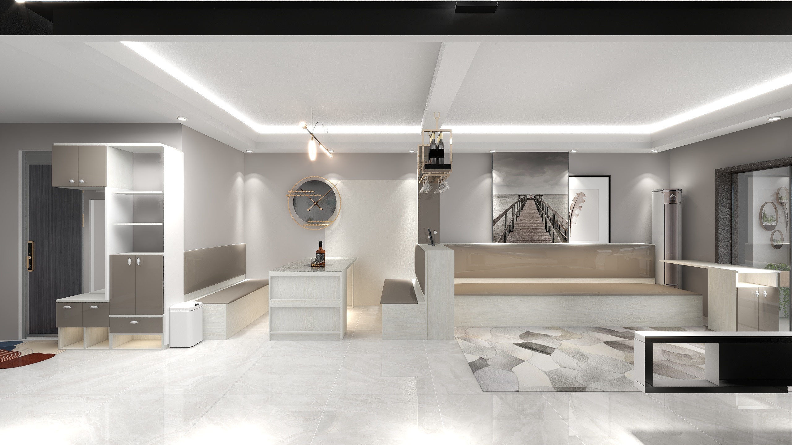 张寒-徐矿城紫薇园(93㎡3室2厅1卫)-初稿-装修设计方案