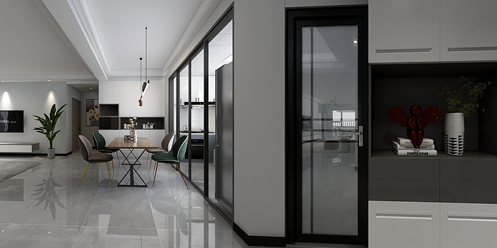 艾家设计-110㎡府前花园现代风-装修设计方案