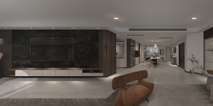 一米阳光视觉效果-京九新港1-1.dwg-轻奢原方案修改后-装修设计方案