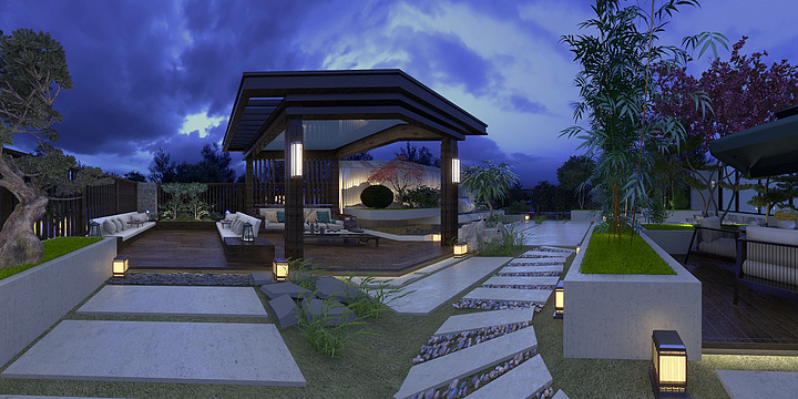 刘易杨-天铂新中式花园-装修设计方案