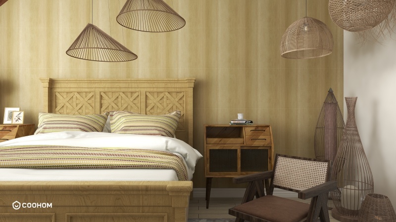 Natural Wooden Bedroom Design Ideas