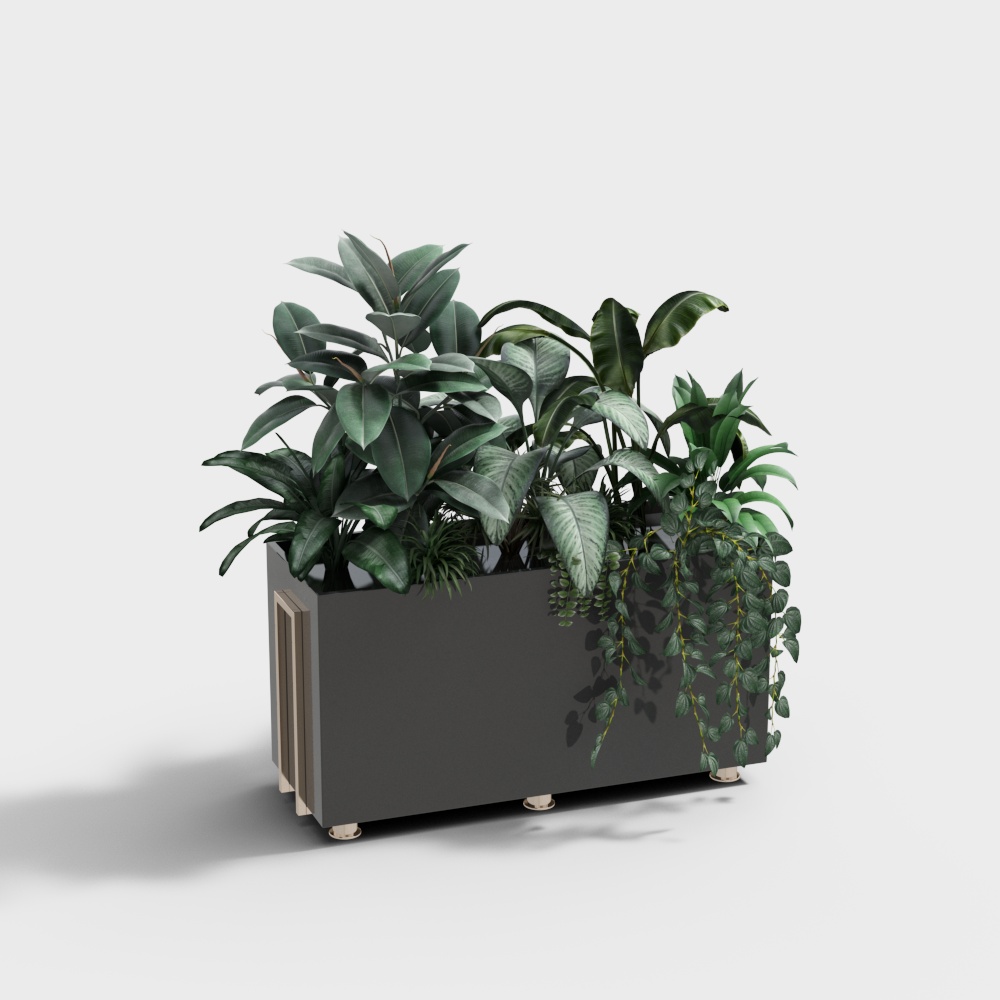现代绿植盆栽2-23D模型