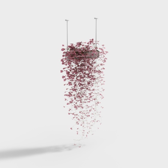 Modern Pink Basket 3D Model