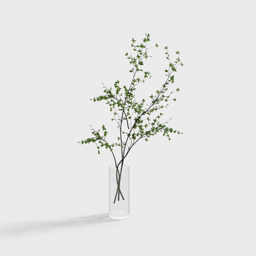 现代玻璃花瓶饰品摆件