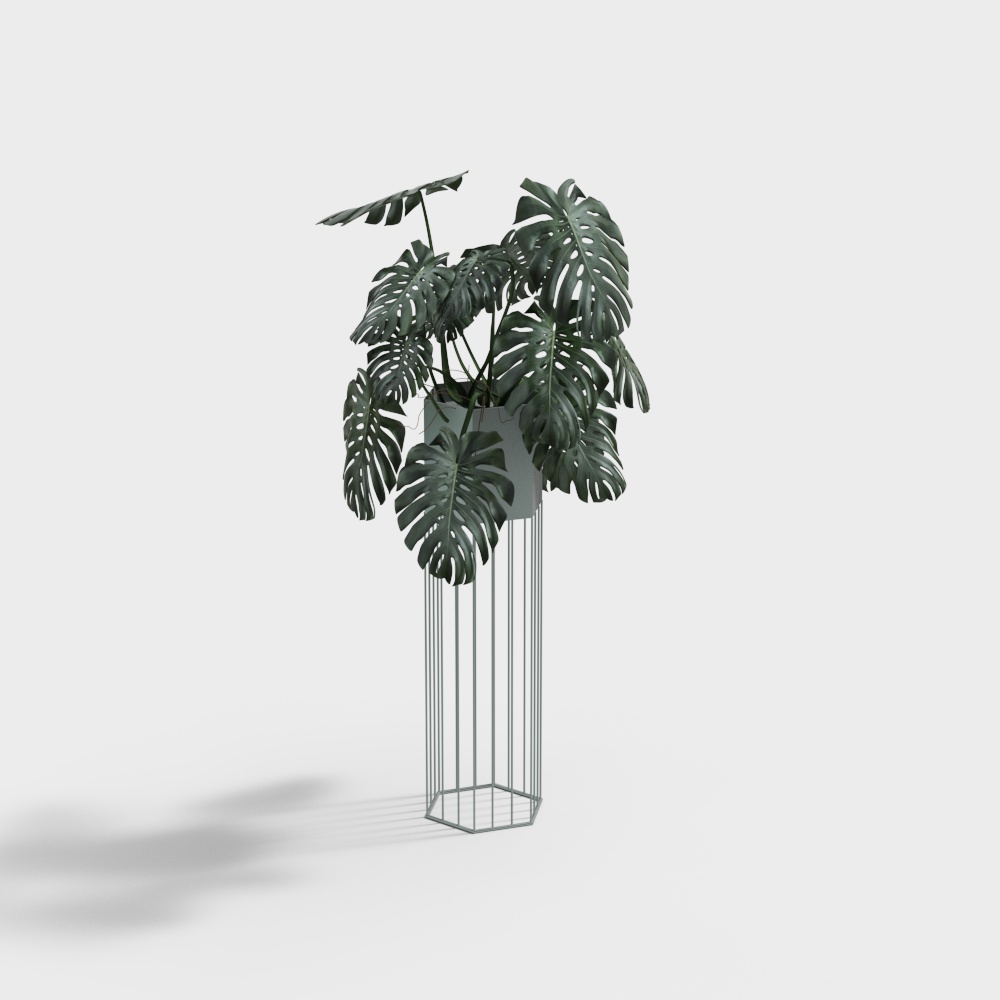 后现代轻奢吊兰绿植大型盆景盆栽