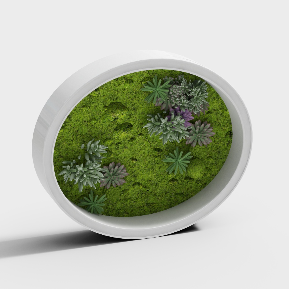 现代园林小品-绿植墙