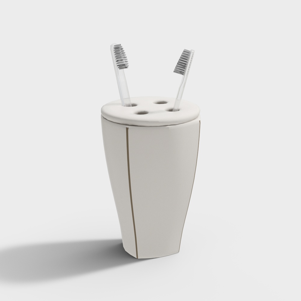 现代卫浴小件1-牙刷3D模型