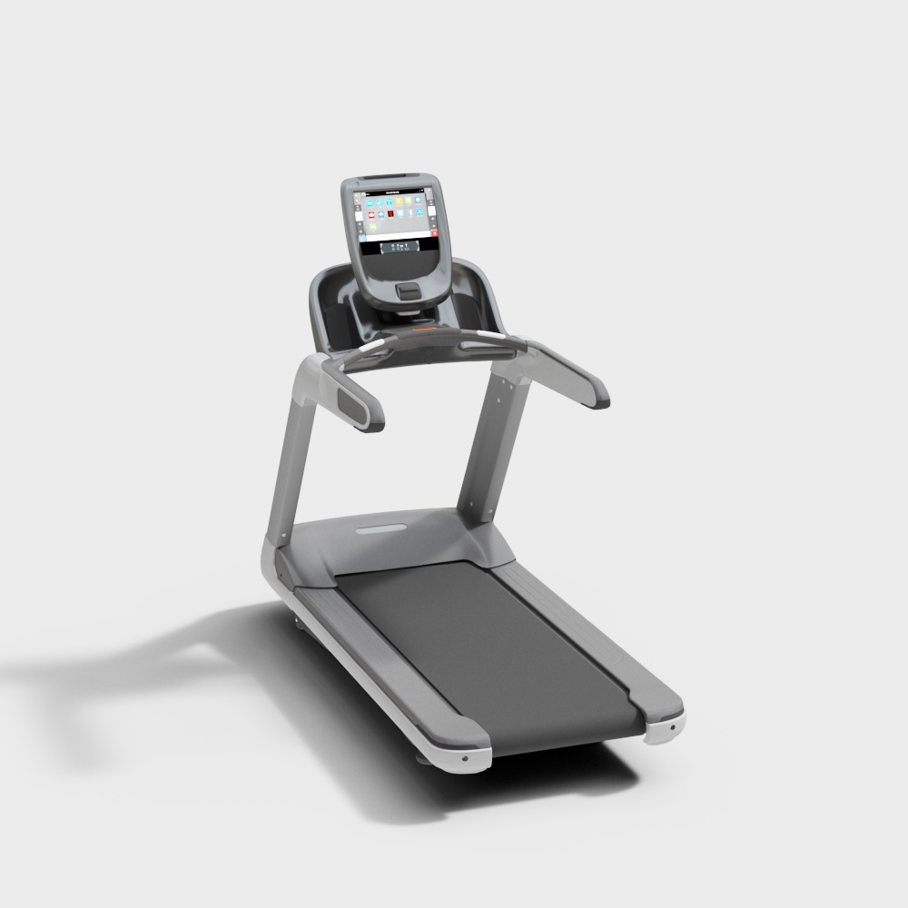 现代跑步机健身器材-跑步机3D模型