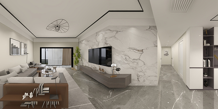 鹿君rqpa-现代简约套三（最终版本）-装修设计方案