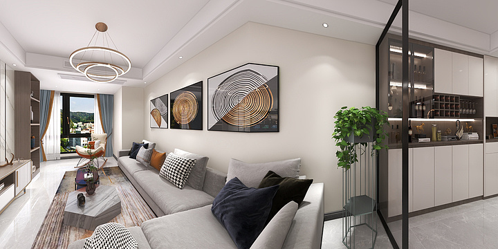 金哲全案設計-绿地城7幢2604—周府全屋效果.dwg-装修设计方案