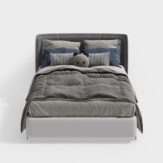 Modern Kid's Beds,gray