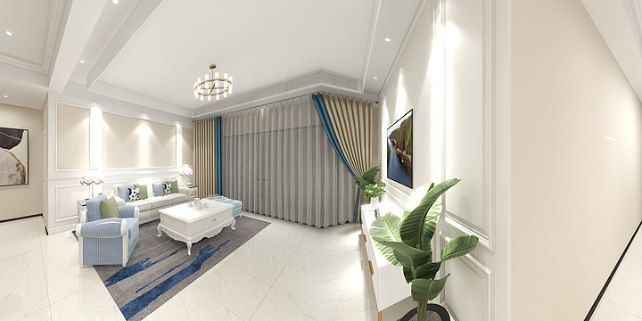 张航-半山华府效果图.dwg-装修设计方案