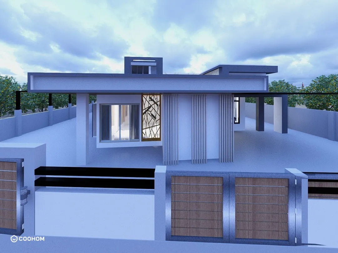 mimairobles97的装修设计方案:MODERN ONE STOREY HOUSE WITH ROOFDECK