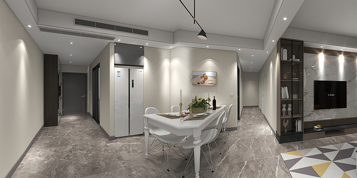 好仁装饰-东边户梅亭家园120平户型图-装修设计方案