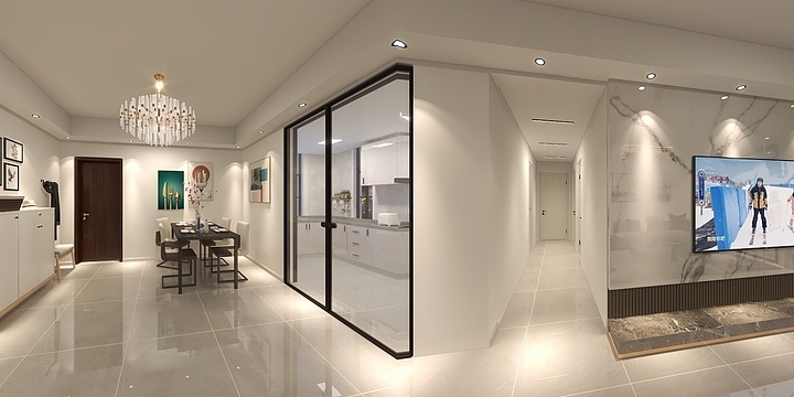 沂杋-104平时尚简约-装修设计方案