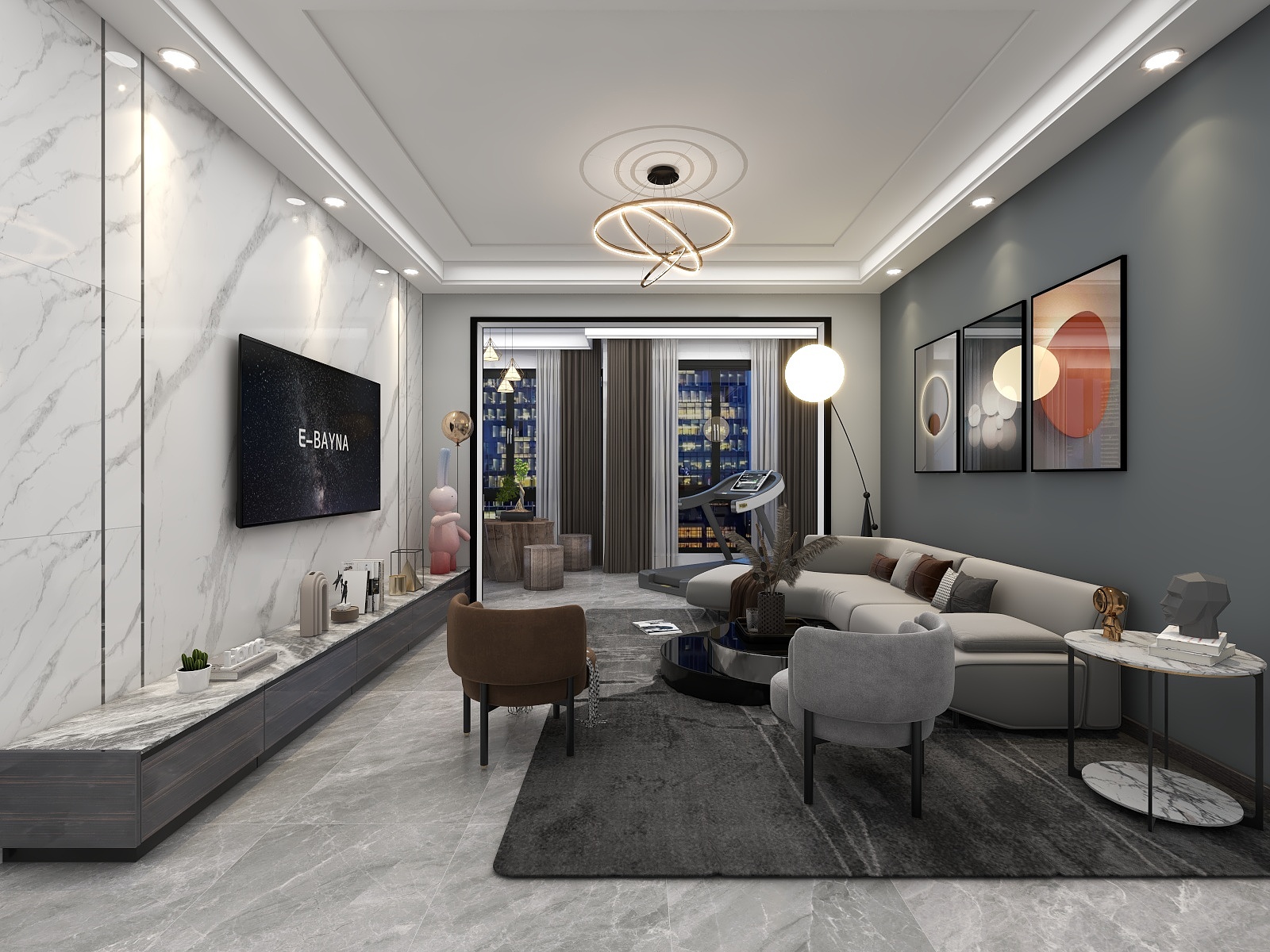 夏梦焱-现代简约装修效果图