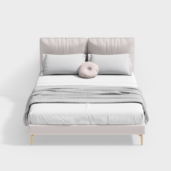 Modern Bed Frame,beige