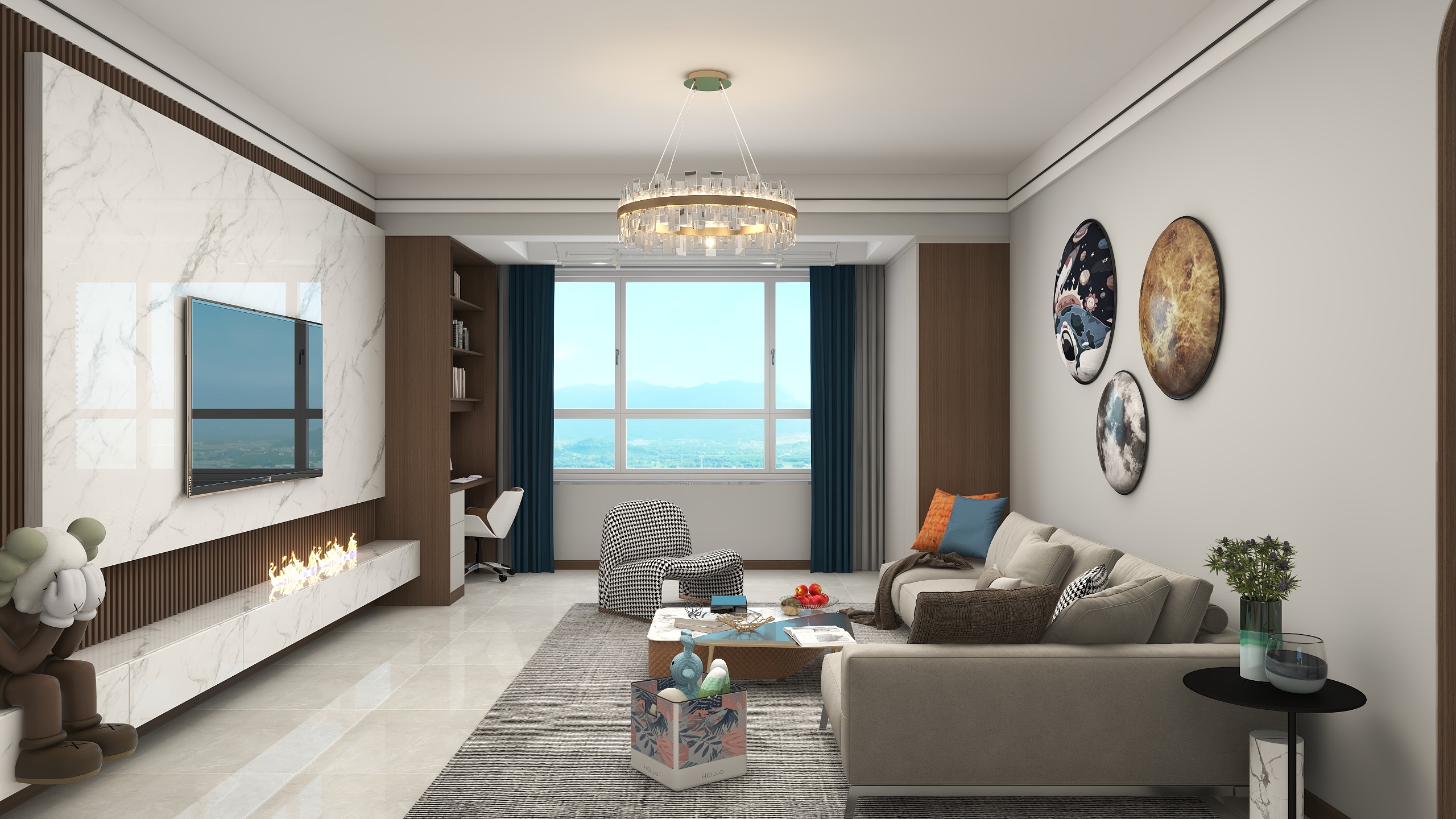 马荣Designer-《天一城》现代|132平三居-装修设计方案