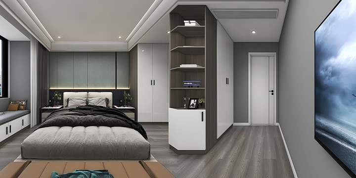 效果施工落地-严19537007840丹霞14#04户型-装修设计方案