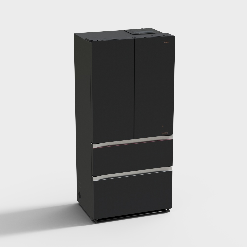 方太-冰箱-BCD-510WJLPAF-法式图晶曜蓝3D模型